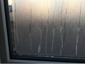 凍結した窓
