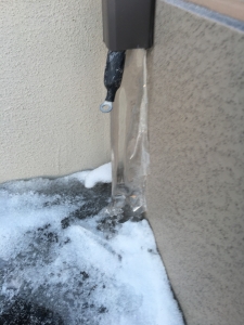 排水パイプの凍結2