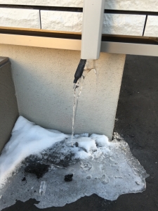 排水パイプの凍結