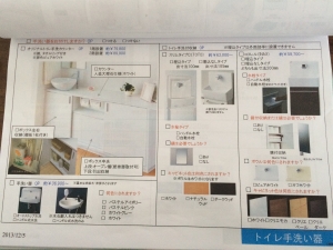 i-smartのトイレ手洗い器オプションカタログ